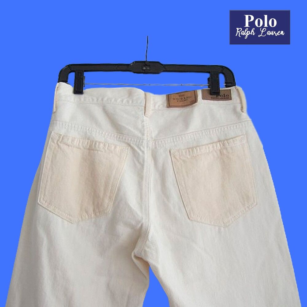 POLO Ralph Lauren NEW Big Pockets High Rise Crop Wide Leg Jean 28 - Picture 11 of 12